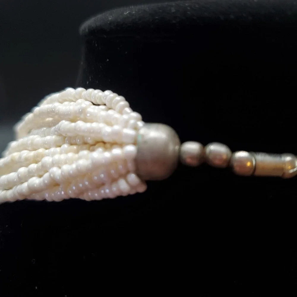 Multi-strand, Layered Glass‎ Seed Bead Necklace 19